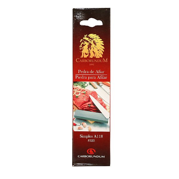 Pedra de Afiar Facas Simples Grão 320 203 x 50 x 19 mm 118N