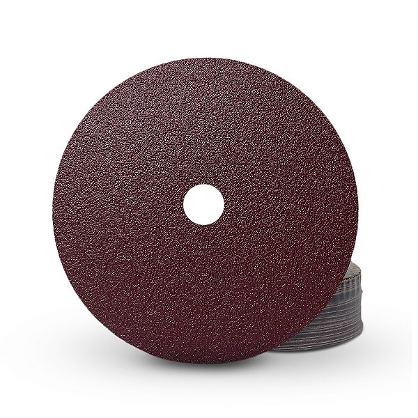 DISCO LIXA FIBRA MARROM 180X22 #120 BOL