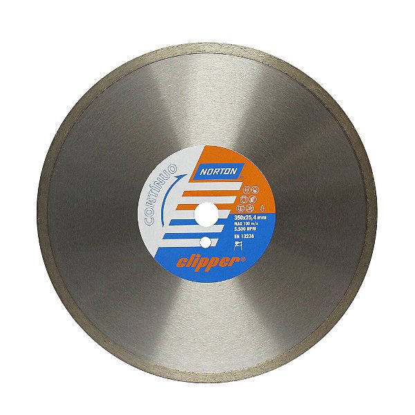 Disco de Corte Clipper Contínuo Diamantado 350 x 25,4 mm