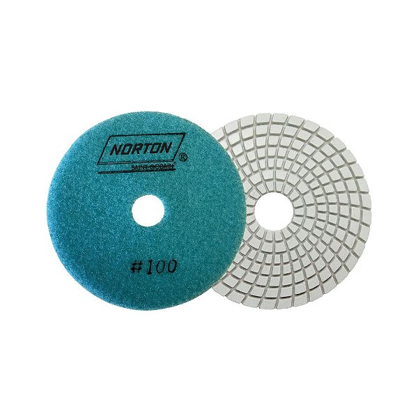Caixa com 10 Disco de Lixa Diamantada Flexível Brilho D'Água Grão 100 - 100 x 20 mm