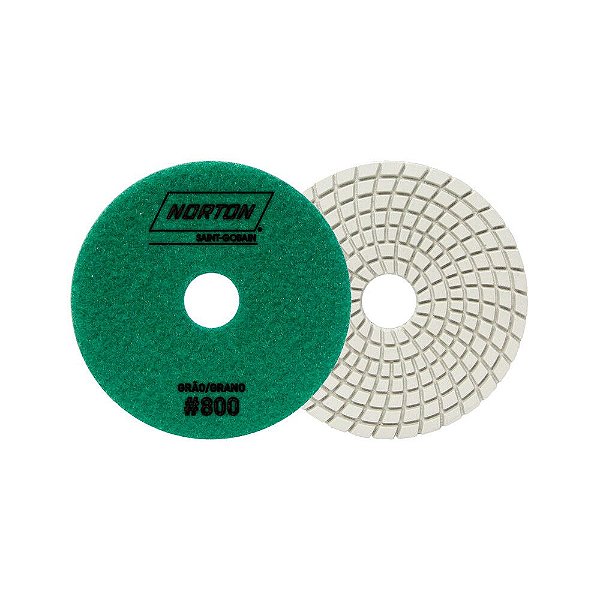 Caixa com 10 Disco de Lixa Diamantada Flexível Brilho D'Água Grão 800 - 100 x 20 mm