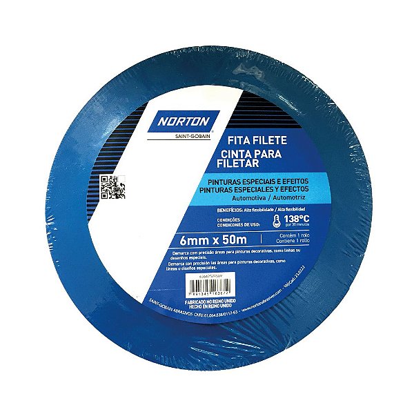 Caixa com 10 Fita PVC Filete Premium 6 x 50 m