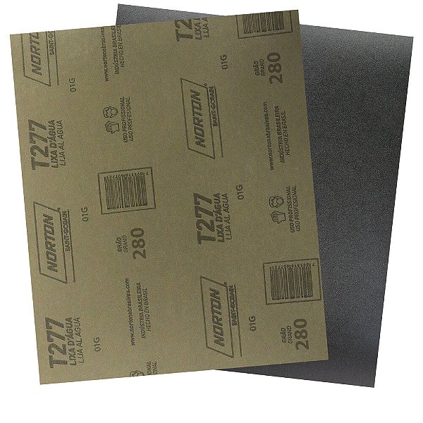 Folha de Lixa D'Água T277 Grão 280 230 x 280 mm