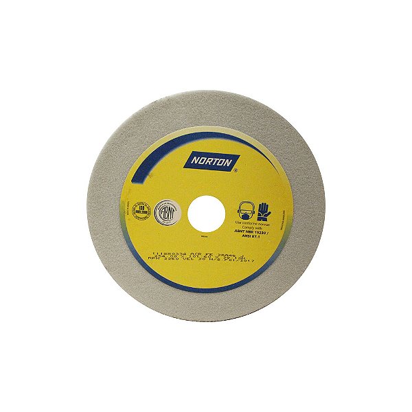 Caixa com 2 Rebolo Afiação e Retíficação Óxido de Alumínio Branco Copo Reto 254,0 x 101,6 x 38,10 mm ACR FE 38A46J