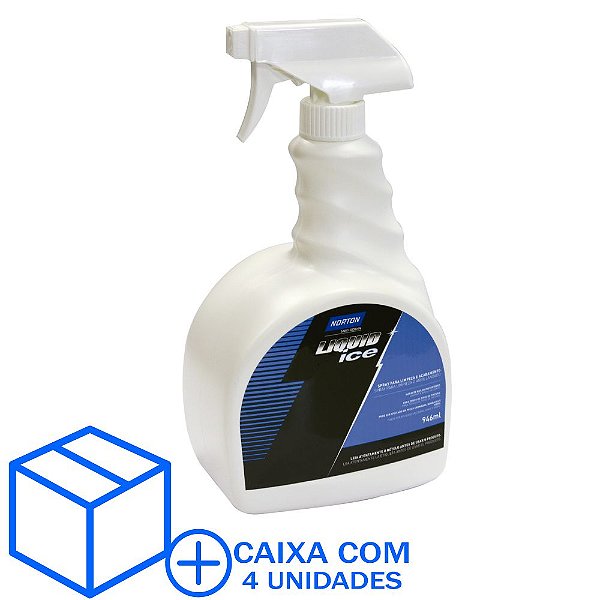 Caixa com 4 Spray de Acabamento Liquid Ice 946 ml