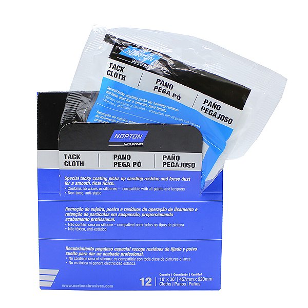 Caixa com 12 Tack Cloth 40 x 40 mm