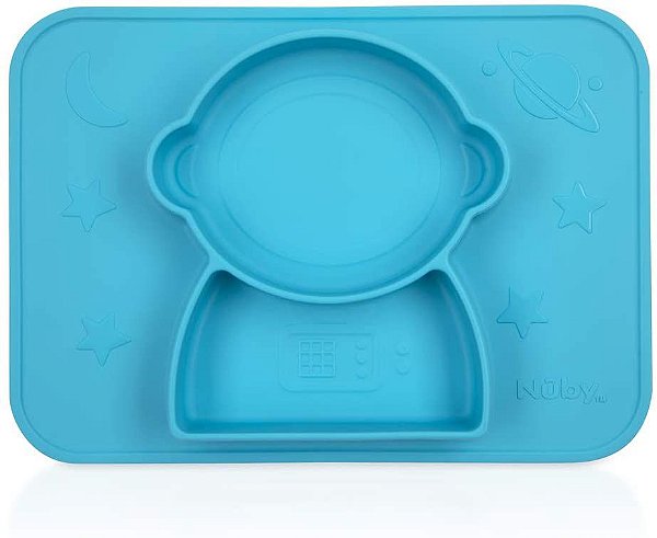 Prato silicone com sucção espaço