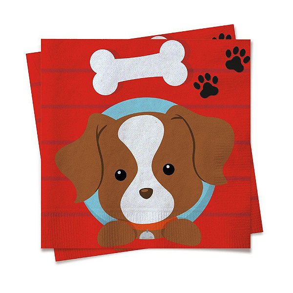 Guardanapo Cachorrinhos 24,5x24,5 C/20 F