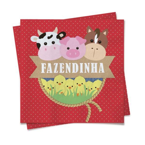 Guardanapo Fazendinha 24,5x24,5 C/20 Fol