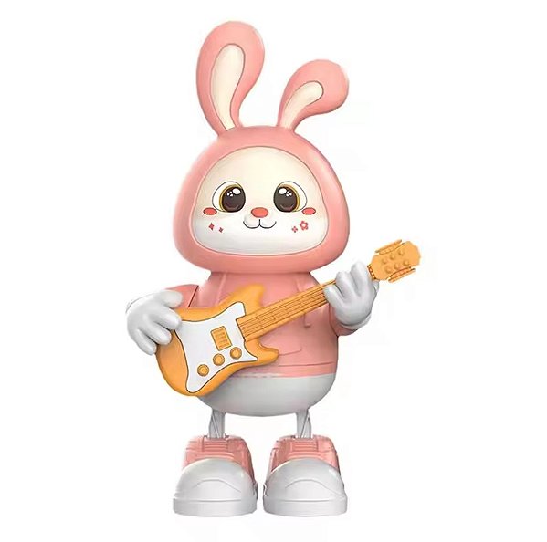 Coelhinho Guitarrista Com Luz E Som