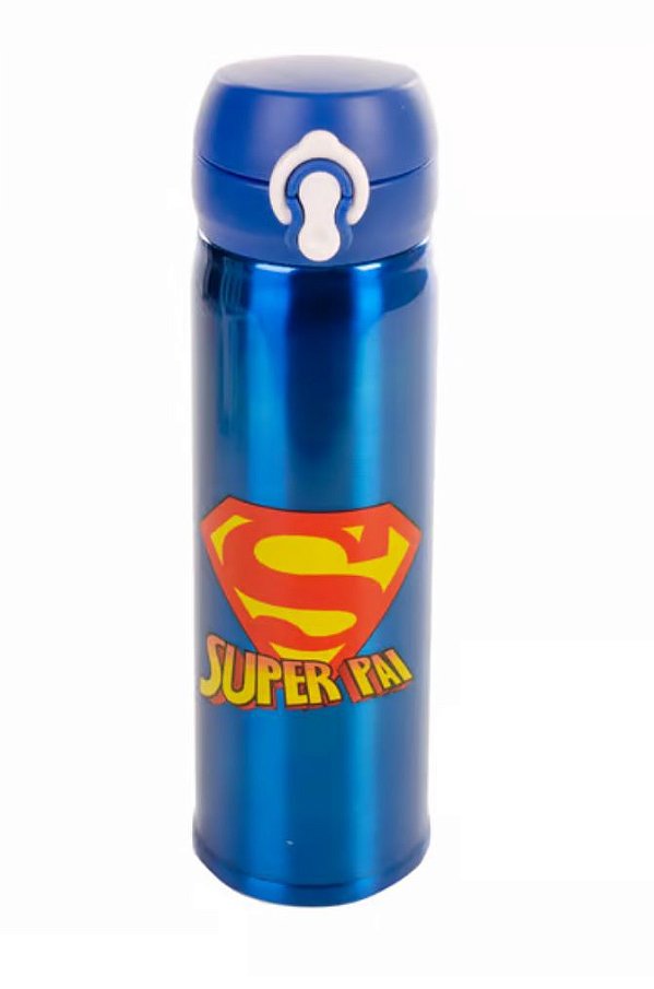 Garrafa Térmica Super Pai - Ganhe personalização