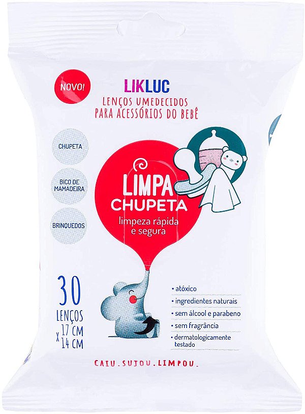 Limpa Chupetas - Lenço higienizador e eliminador de bactérias