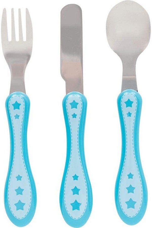 Kit Talher inox 3 Peças Estrelinha