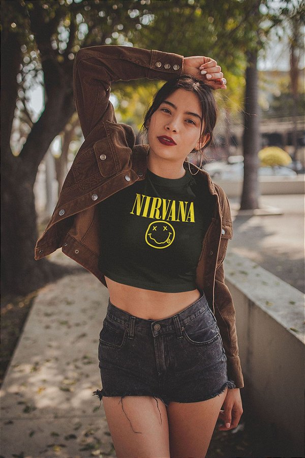 Blusa Cropped Banda Nirvana