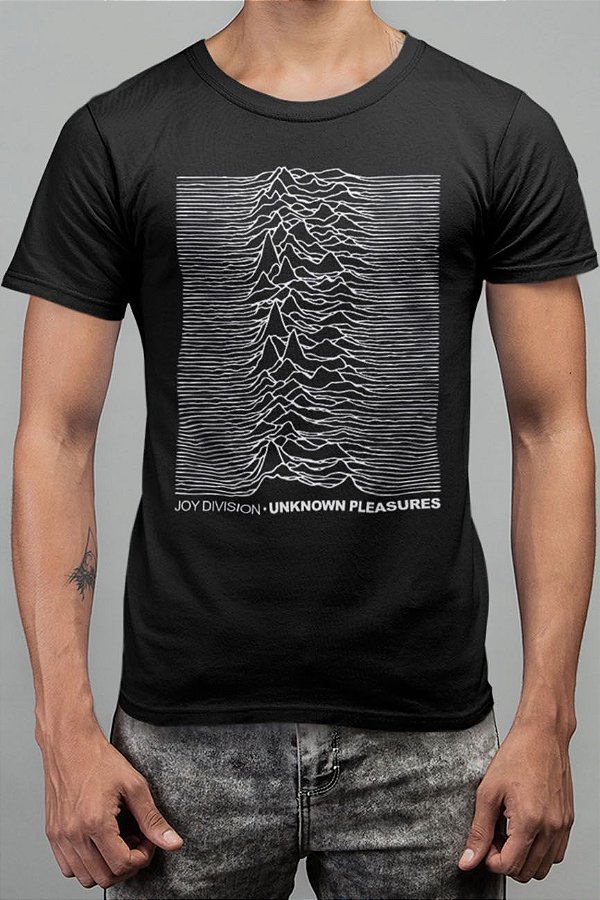 Camisa Joy Division - Unknown Pleasures - Loja FETH - Camisetas e Croppeds  com estilo, diretas e minimalistas