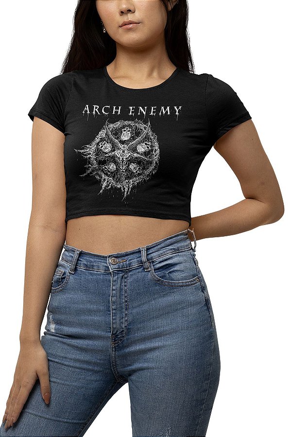 Blusa Cropped Banda Arch Enemy