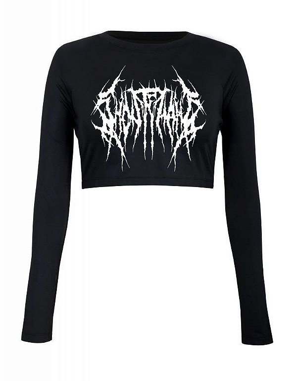 Ghostemane - Logo - Cropped Manga Longa