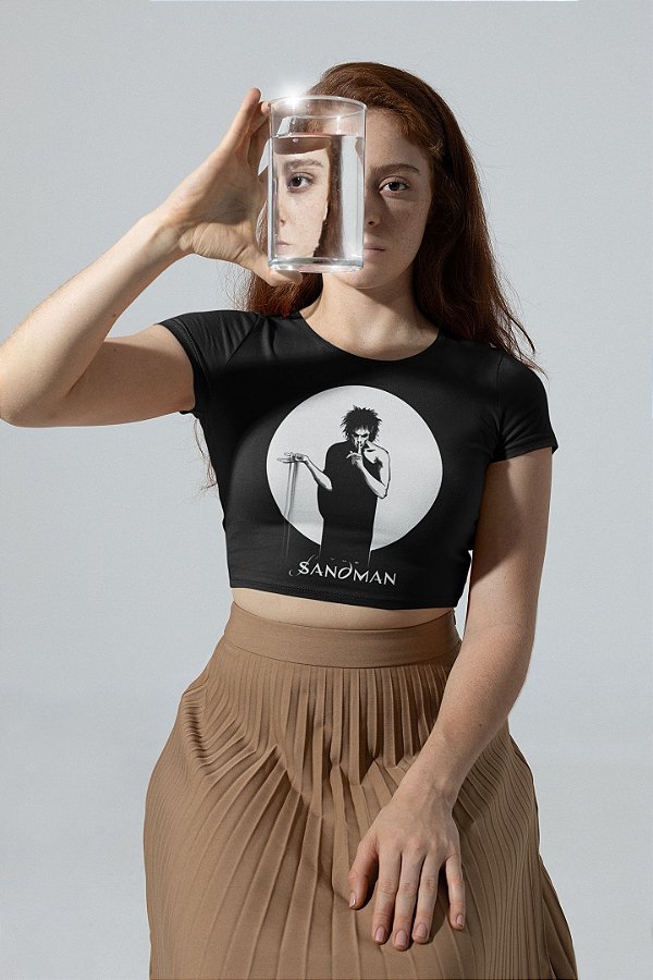 Blusa Cropped Sandman - Neil Gaiman Quadrinhos