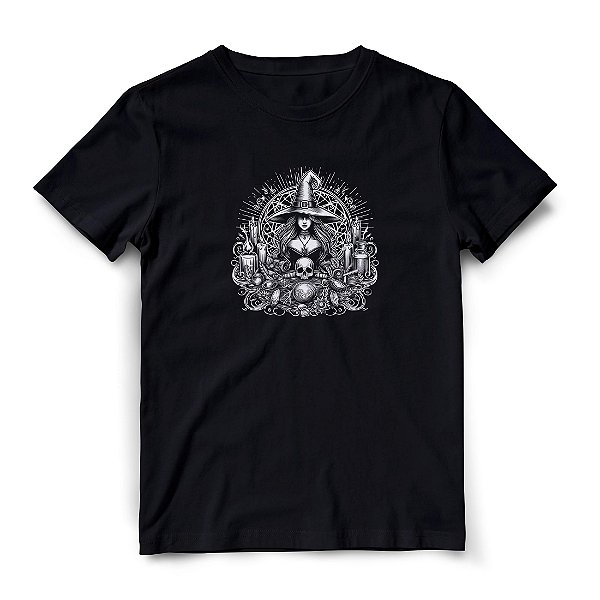Camiseta - Jovem Bruxa Mestra- Wicca - Feth