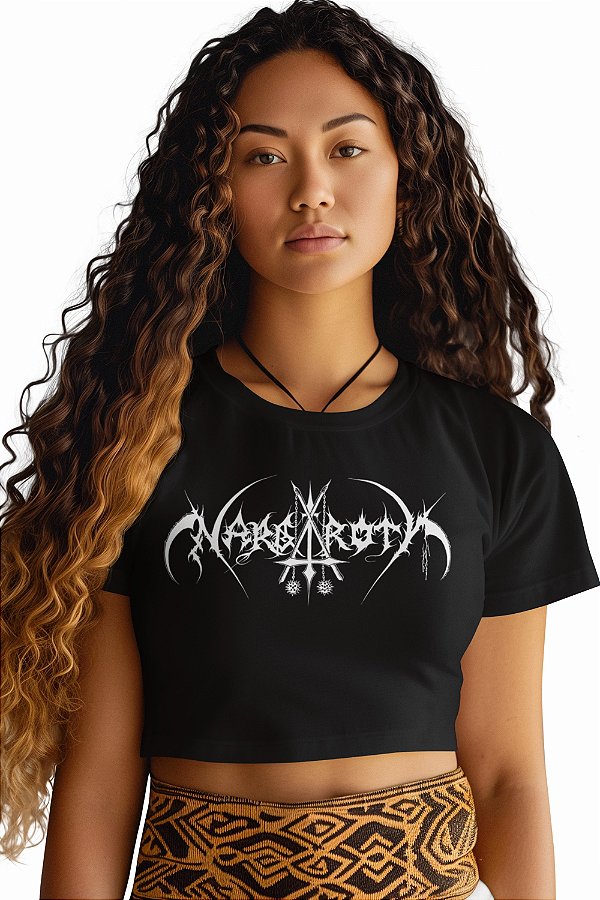 Blusa Cropped Banda Nargaroth Black Metal