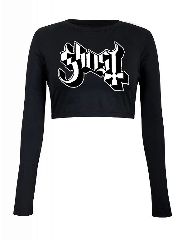 Cropped Manga Longa Ghost