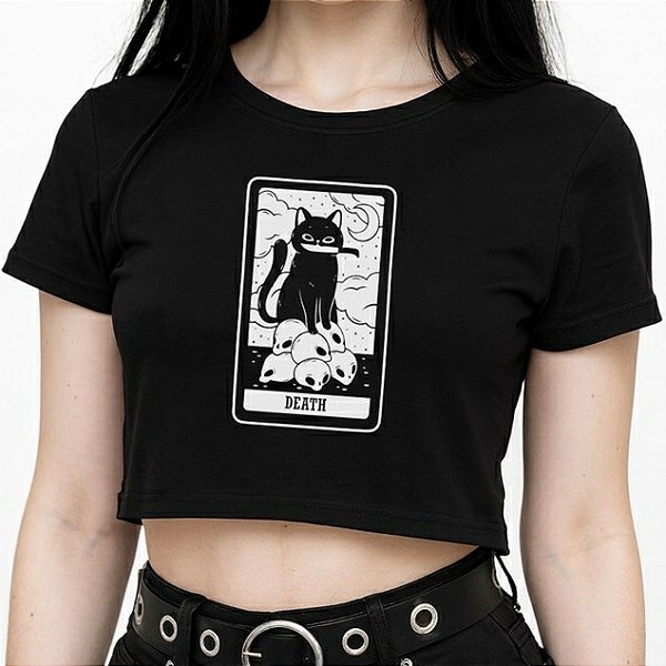Cropped Gato Tarot Arcano Maior Death