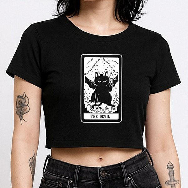 Cropped Gato Tarot Arcano Maior The Devil