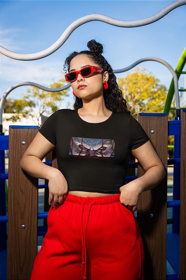 Blusa Cropped It: A Coisa - Coleção Janelas da Alma