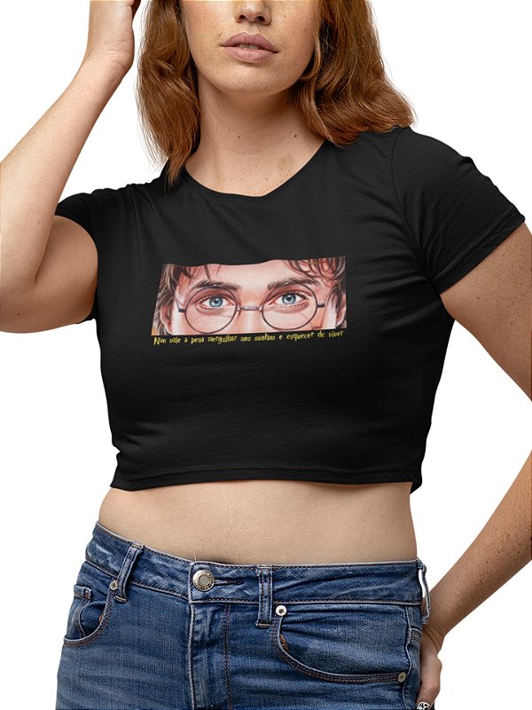 Blusa Cropped Harry Potter - Coleção Janelas da Alma