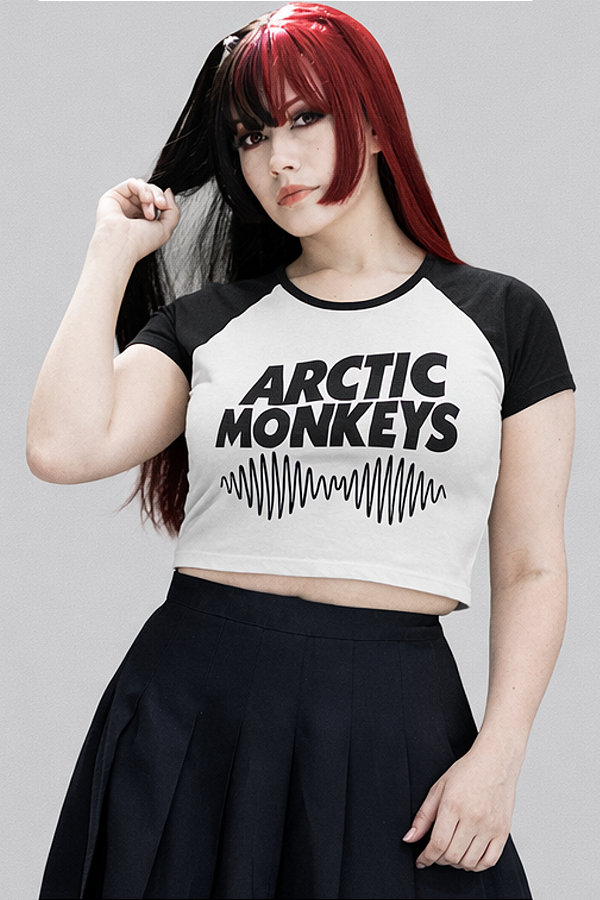 Cropped Raglan Arctic Monkeys – Estilo Indie Rock Alternativo