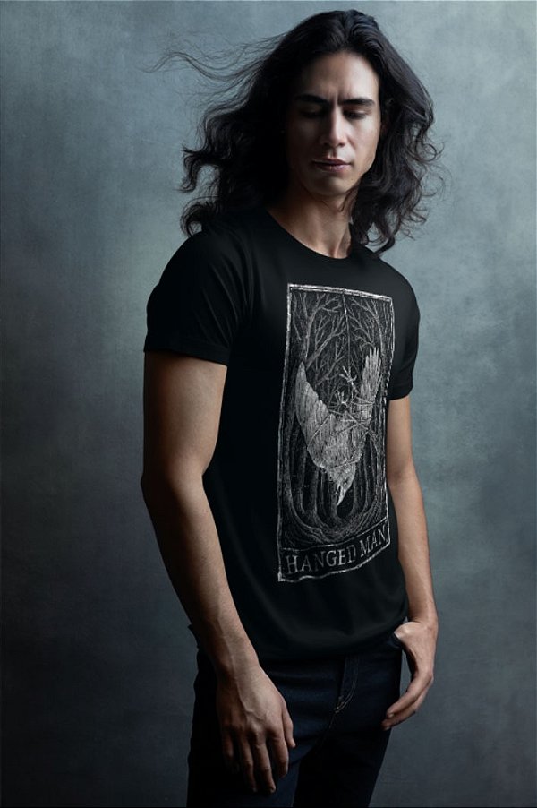Camiseta TAROT - Arcano Maior HANGED MAN - O Enforcado - Corvo