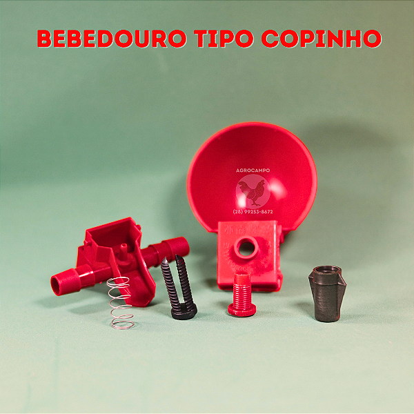 BEBEDOURO AUTOMÁTICO - TIPO COPINHO VERMELHO