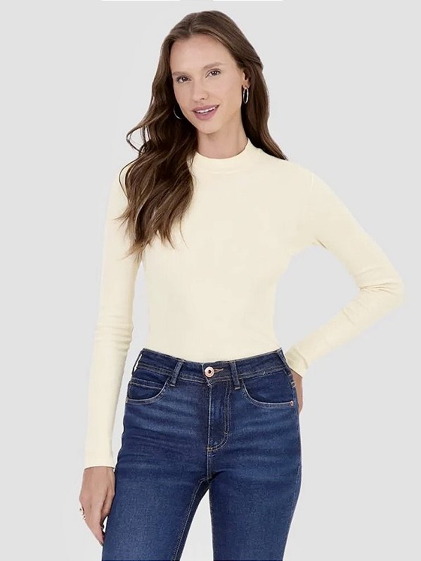 Blusa Gola Manga Longa Malwee
