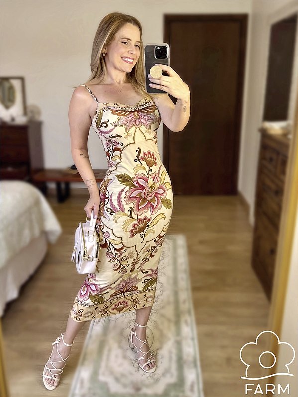 Vestido Jardim Majestoso Farm
