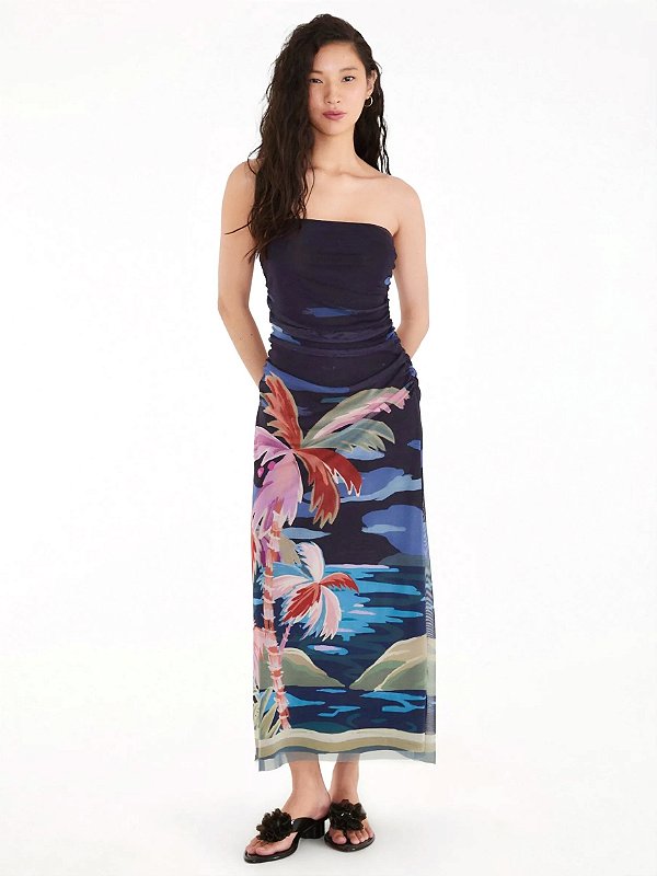 Vestido Tule Luar Farm