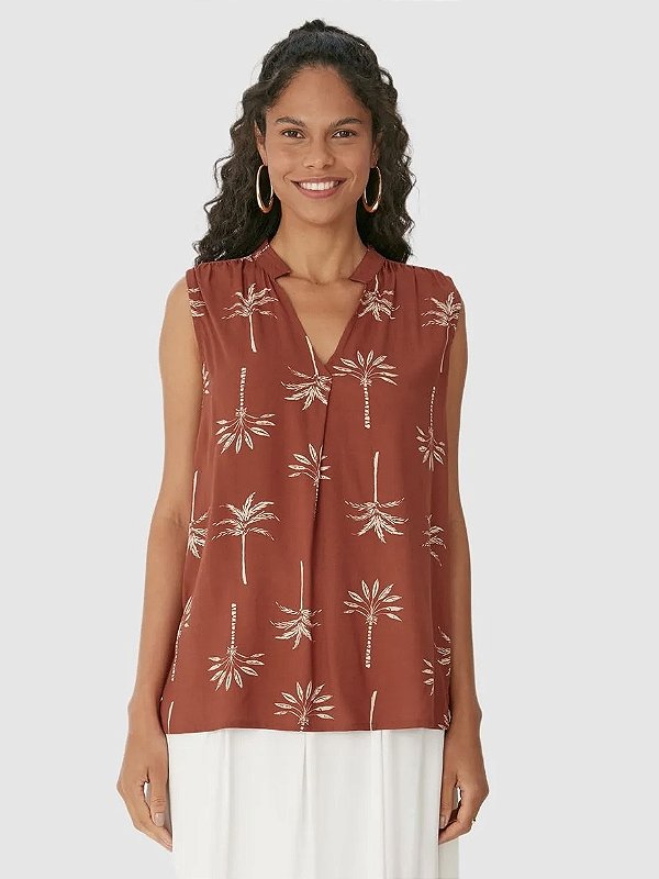 Blusa Evasê Coqueiros Malwee