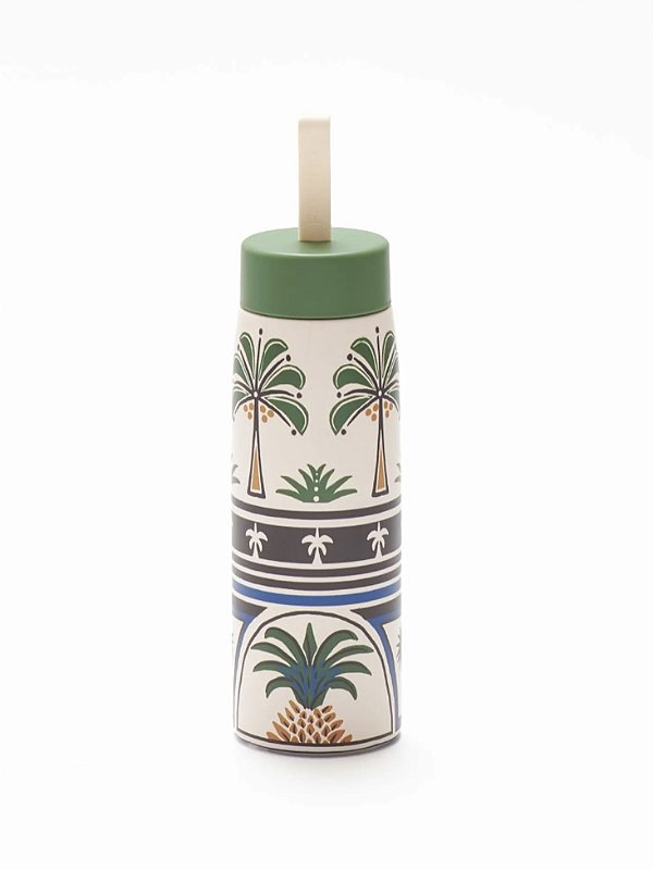 Garrafa Que Sede 750ml Jardim Tropical Farm