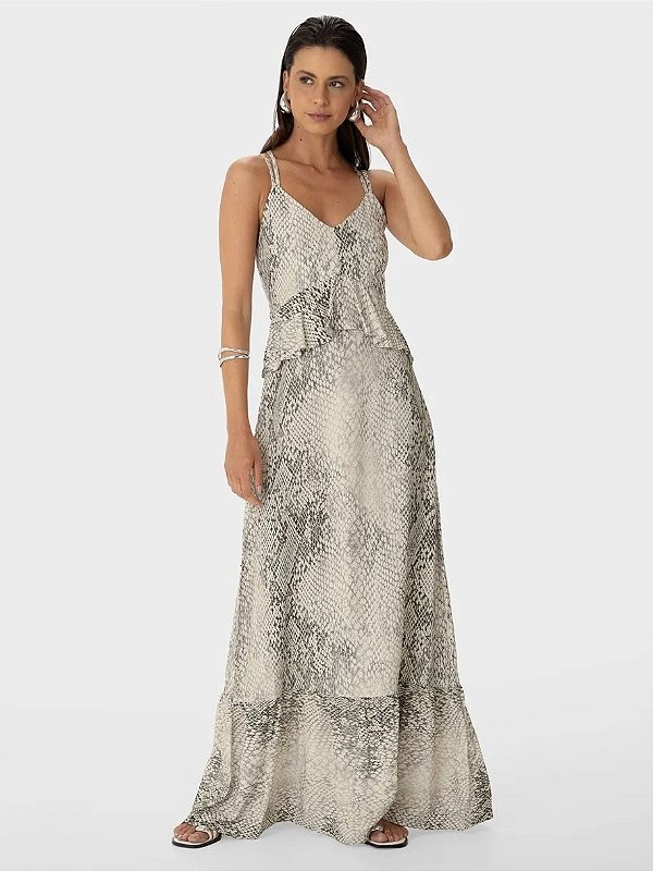 Vestido Evasê Babados Enfim