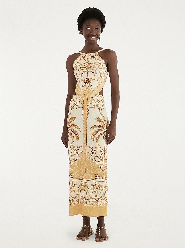 Vestido Paisagem Tropical Import Farm