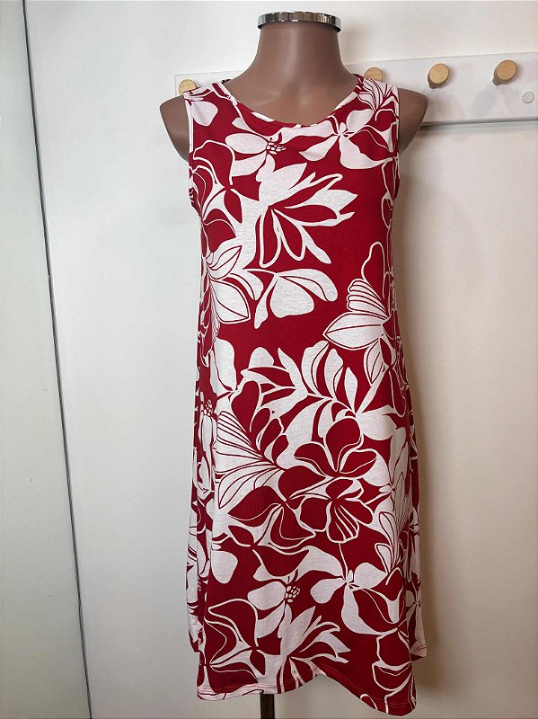 Vestido Vermelho Floral Malwee