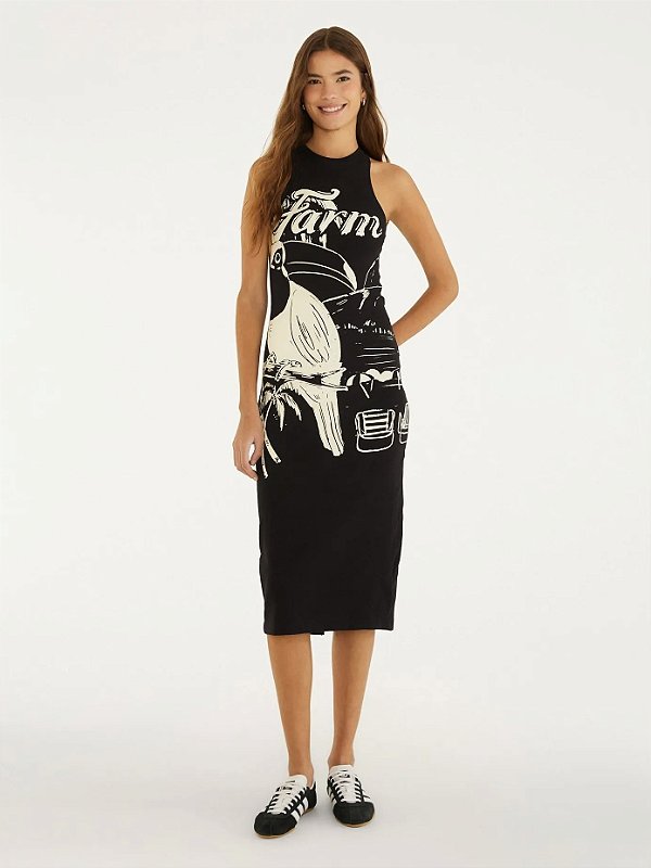 Vestido Rib Tucano Praia Farm