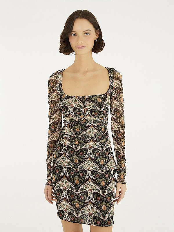 Vestido Tule Andorinha Farm