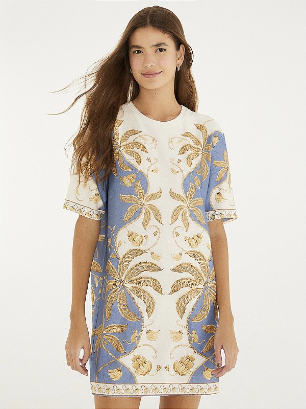 Vestido T-Shirt Ourinho Tropical Farm