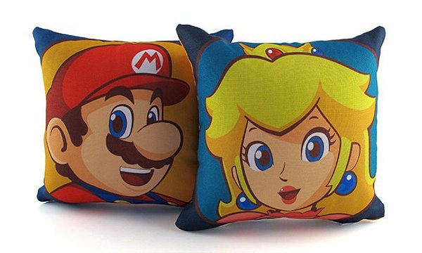 Kit Mini Almofadas Mario And Peach - Games