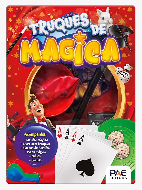 Livro Truques de mágica - Vermelho
