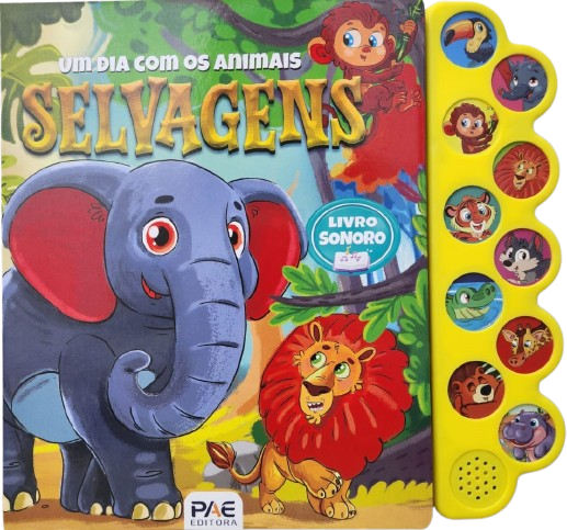 Um dia com os animais selvagens - Livro sonoro