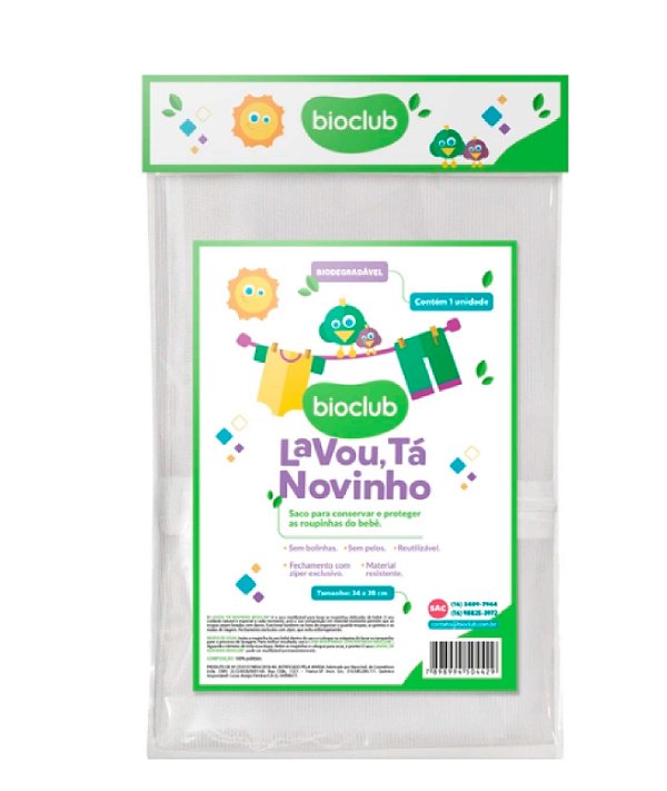 Saco de Lavar Roupas - Lavou Ta Novinho Bioclub®