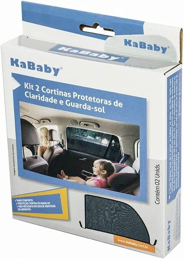Kit 2 Cortinas Protetoras Anticlaridade - KaBaby