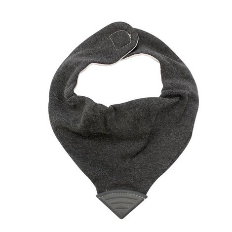 Babador Bandana Com Mordedor Jeans Preto - Clingo