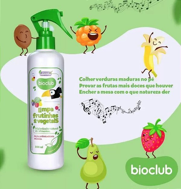 Limpa Frutinhas e Vegetais para Bebe, 300ml - BioClub